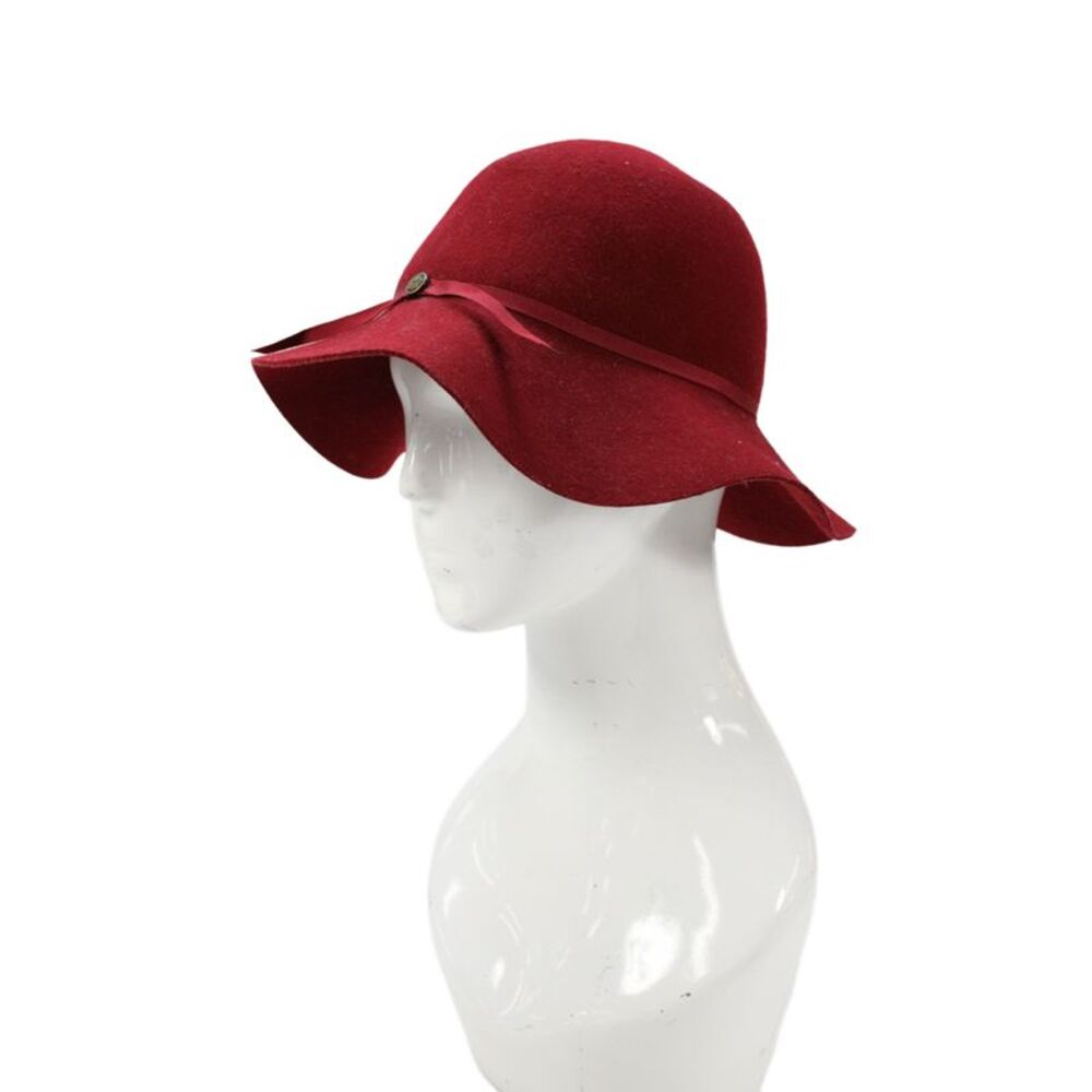 Goorin Brothers Womens Wool Embellished Sun Hat Red Size OS